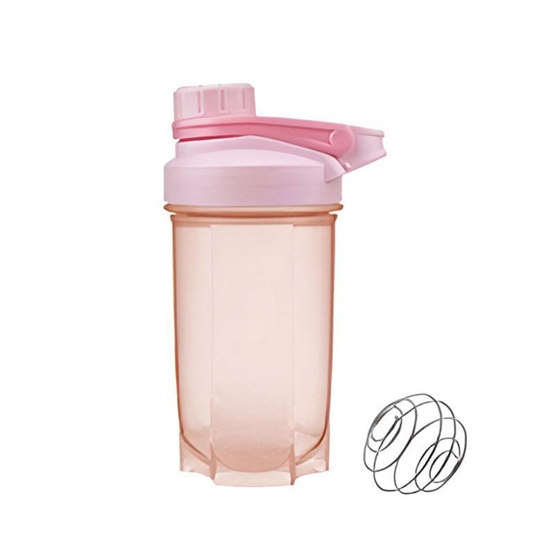 500ml Protein Powder Shake Ball Bottle Sport Mixer Shaker Mixing Drinking Cup - Pink
