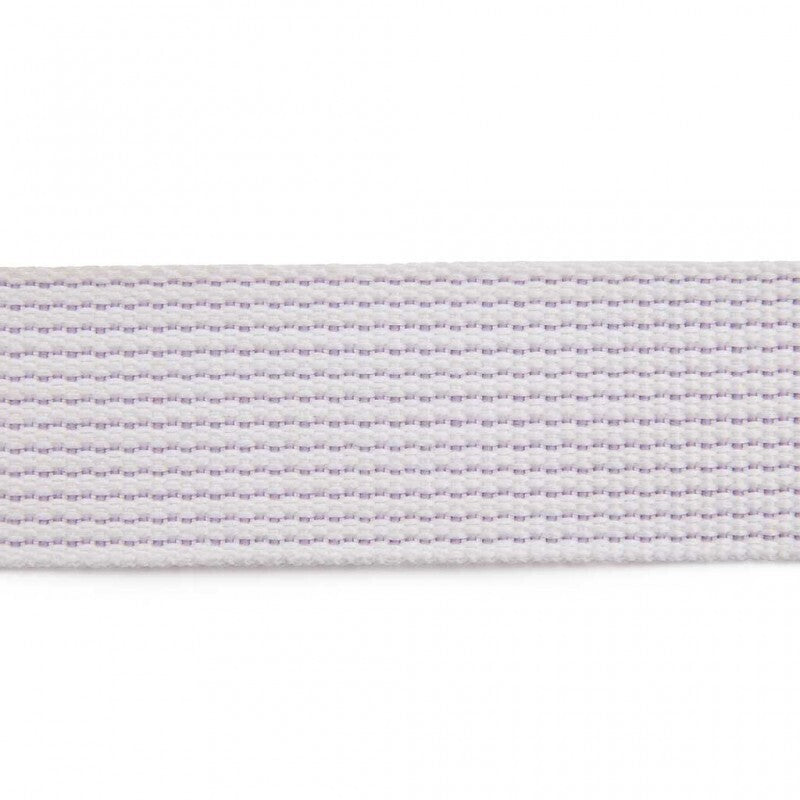 White elastic band with ribbed texture for Adidas Premium Yoga Strap adjustable belt Pilates