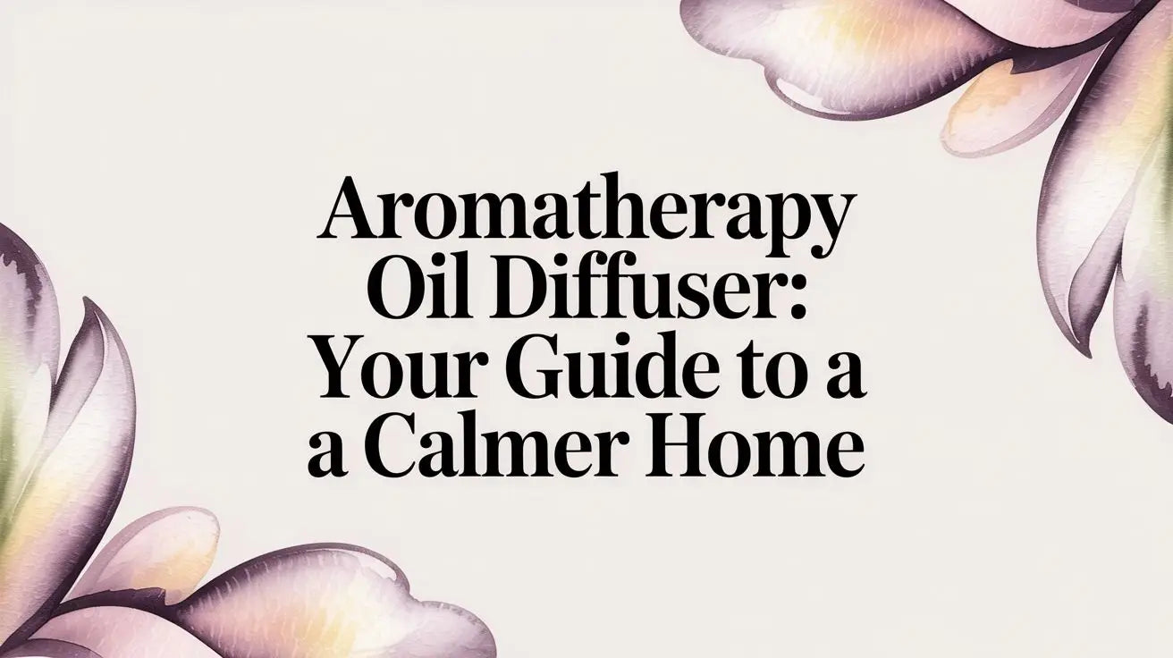 Aromatherapy oil diffuser: Your Guide to a Calmer Home