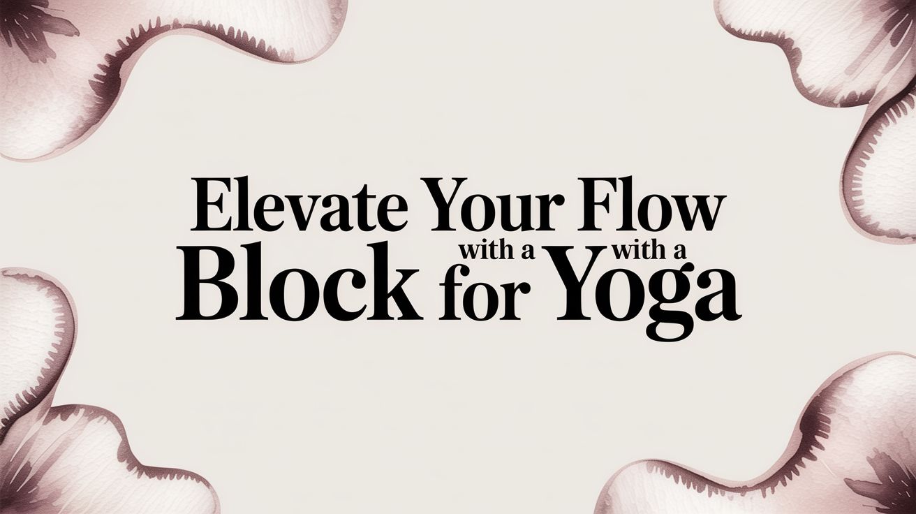 Elevate Your Flow with a Block for Yoga