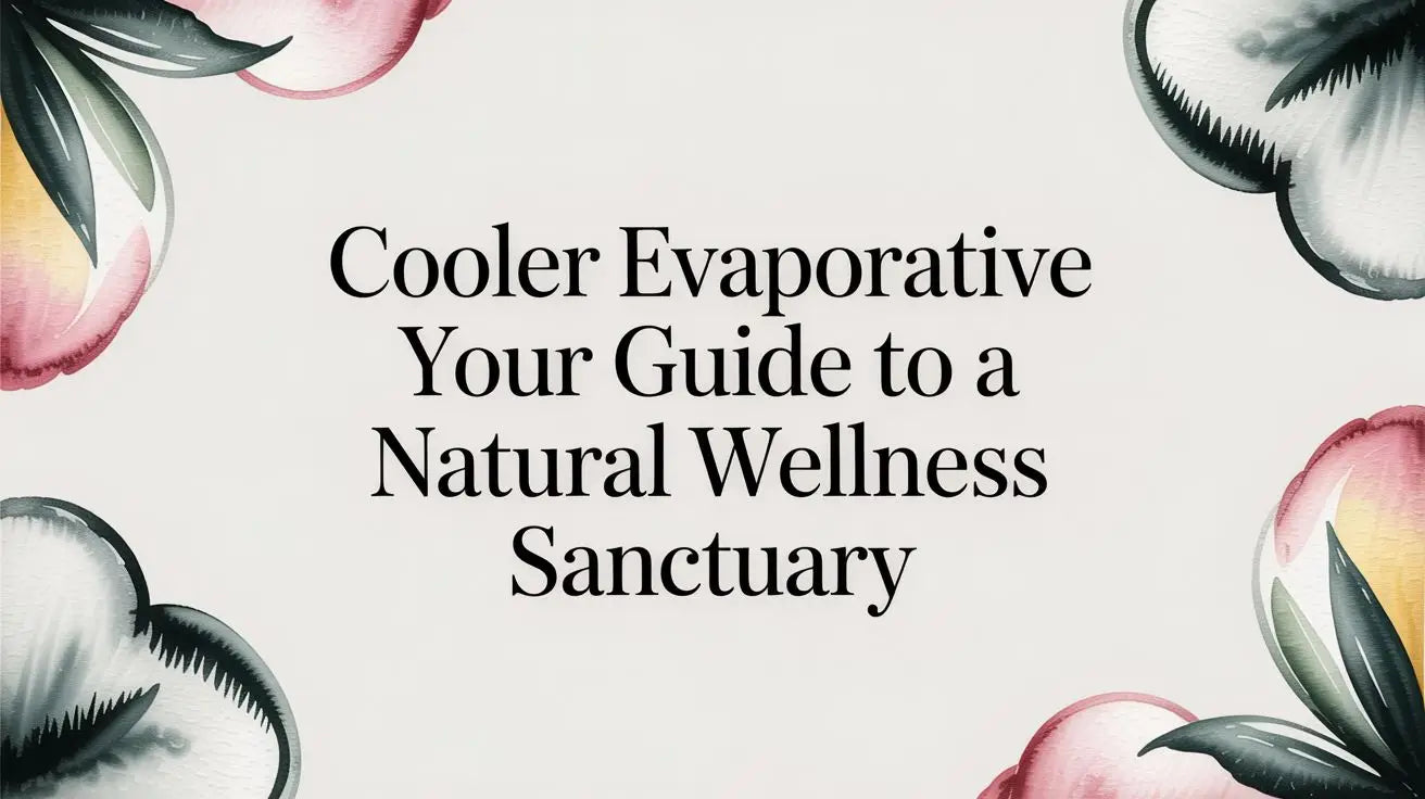 Cooler Evaporative Your Guide To A Natural Wellness Sanctuary