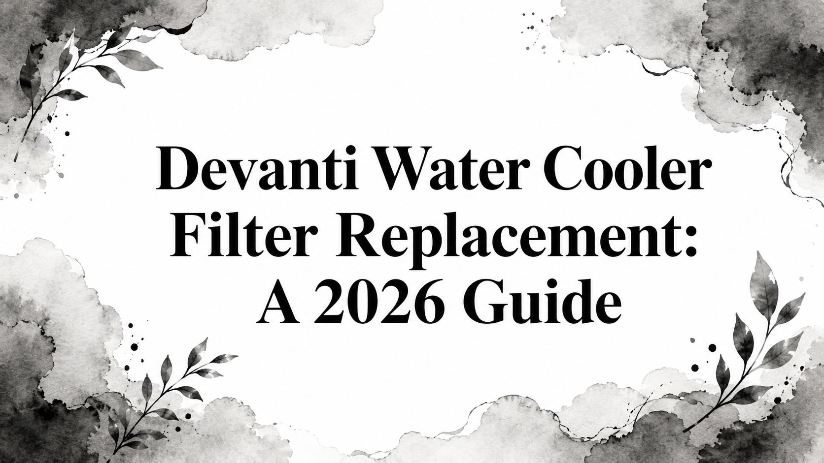 Devanti Water Cooler Filter Replacement: A 2026 Guide