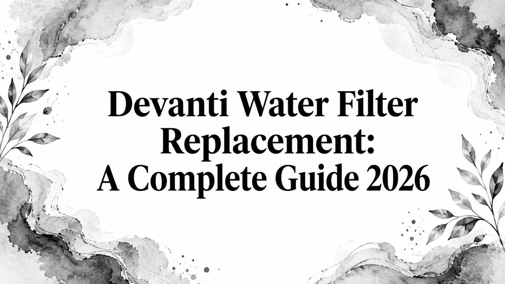Devanti Water Filter Replacement: A Complete Guide 2026