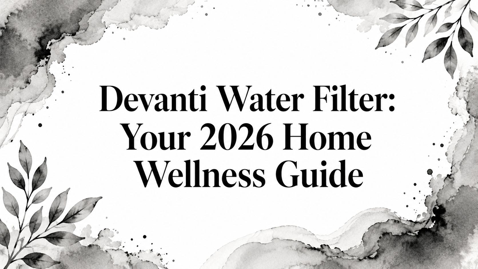 Devanti Water Filter: Your 2026 Home Wellness Guide