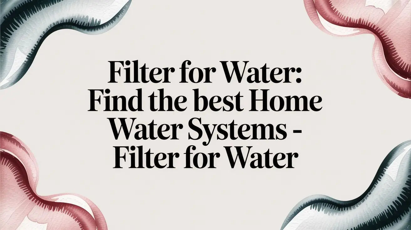 Filter for Water: Find the Best Home Water Systems - filter for water