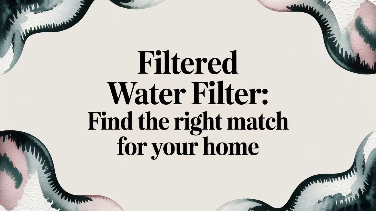 Filtered Water Filter: Find the Right Match for Your Home
