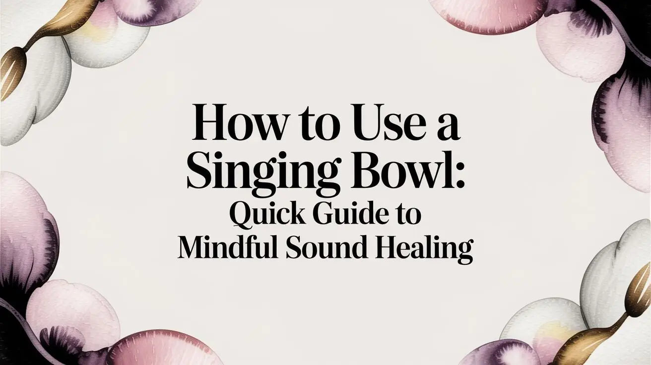 How to use a singing bowl: Quick guide to mindful sound healing