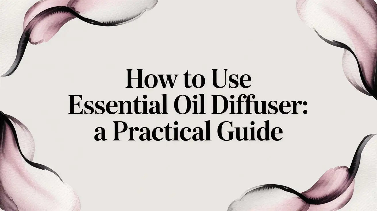 How to use essential oil diffuser: A Practical Guide