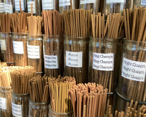 jars of incense sticks