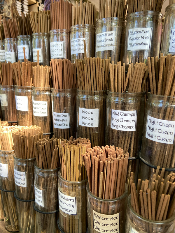 jars of incense sticks