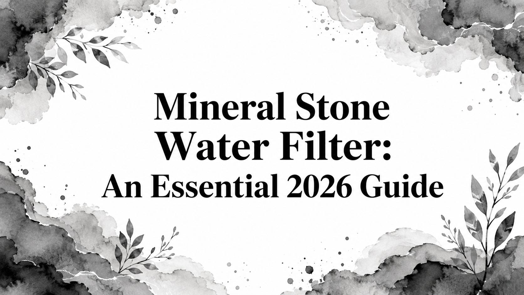 Mineral Stone Water Filter: An Essential 2026 Guide