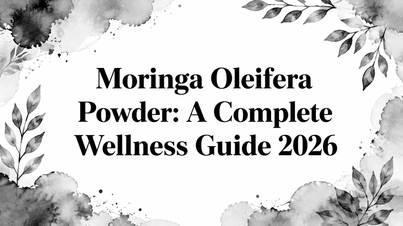 Moringa Oleifera Powder: A Complete Wellness Guide 2026