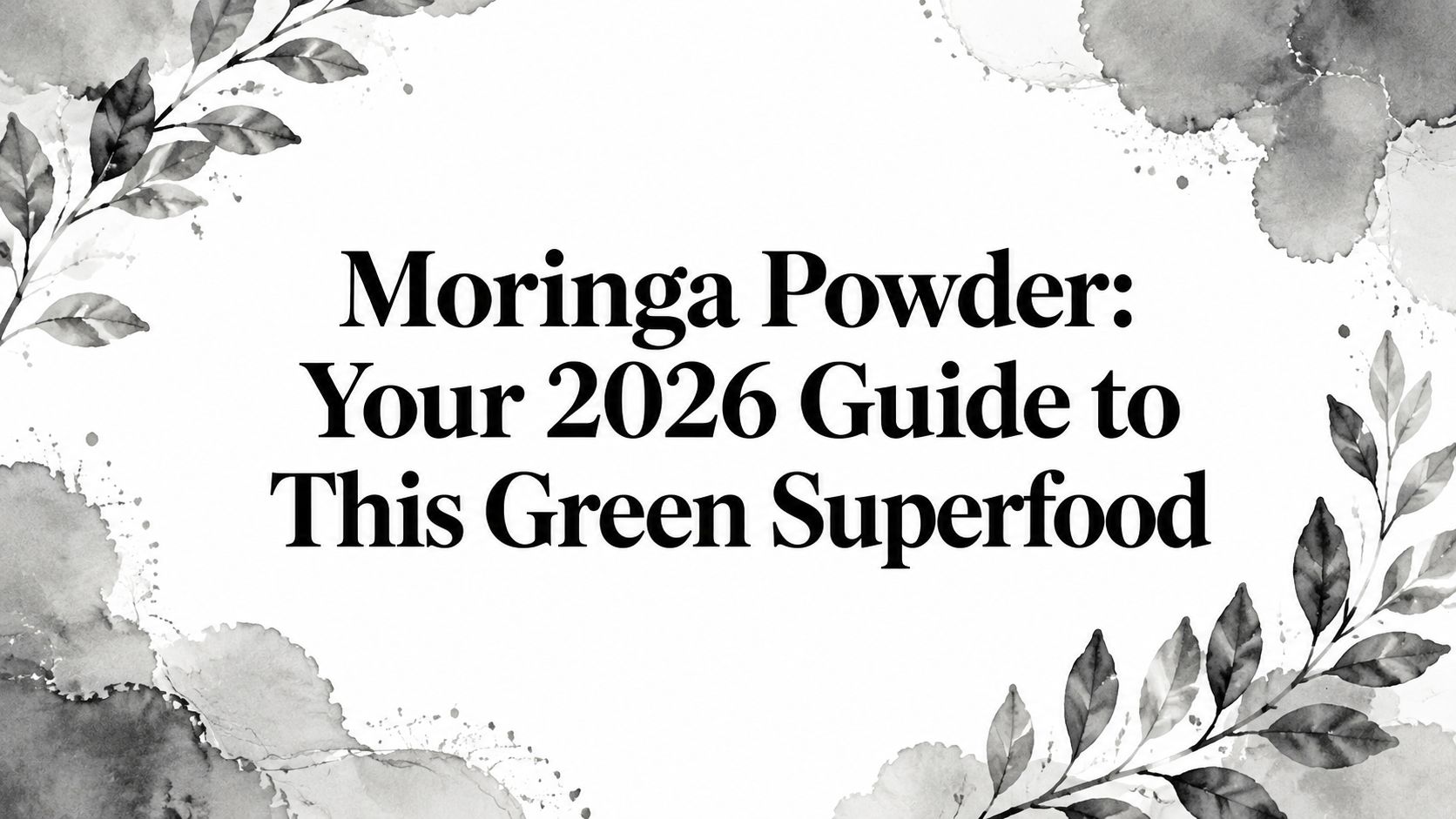 Moringa Powder: Your 2026 Guide to This Green Superfood