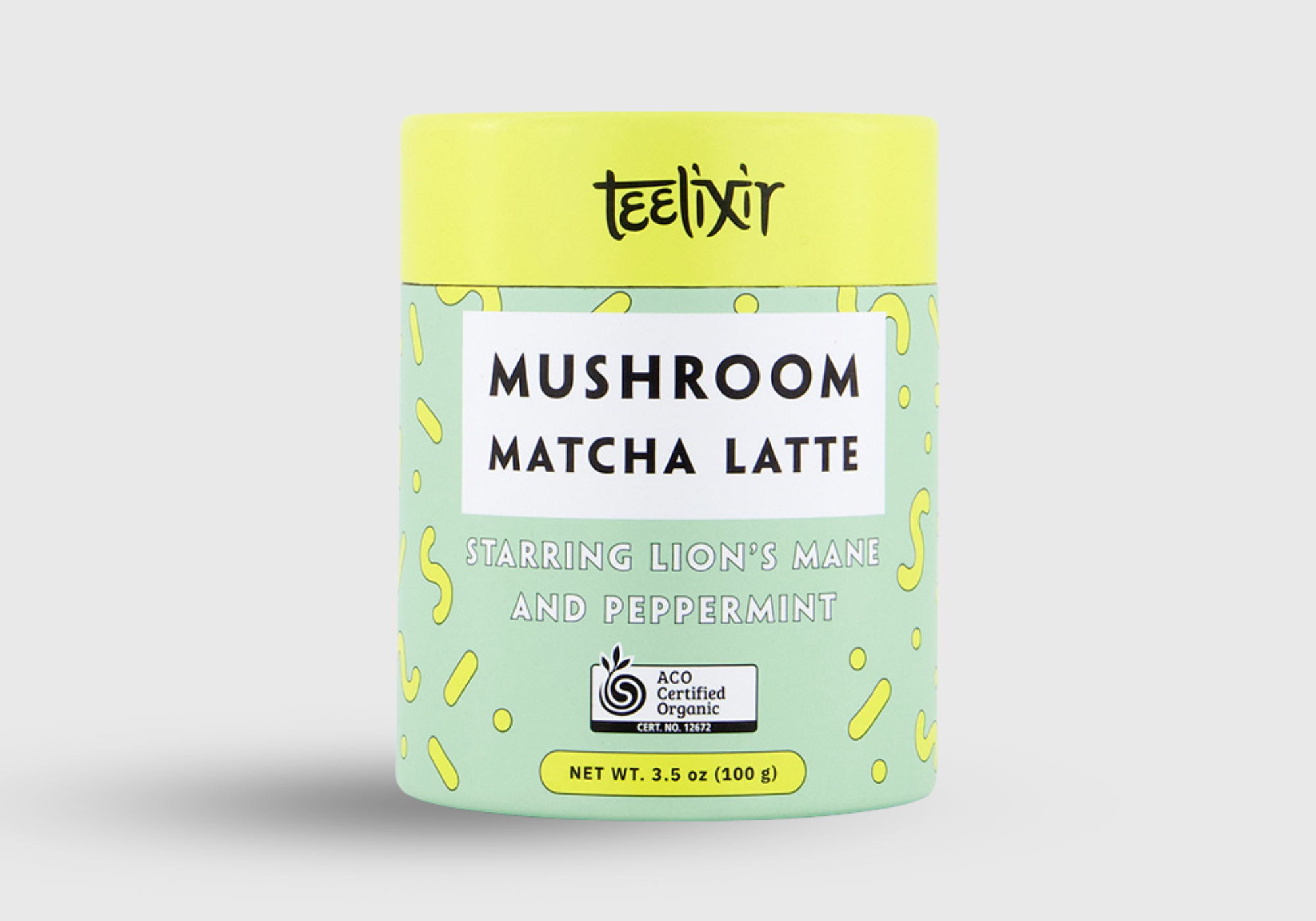 Premium Teelixir Mushroom Matcha Latte 100g organic