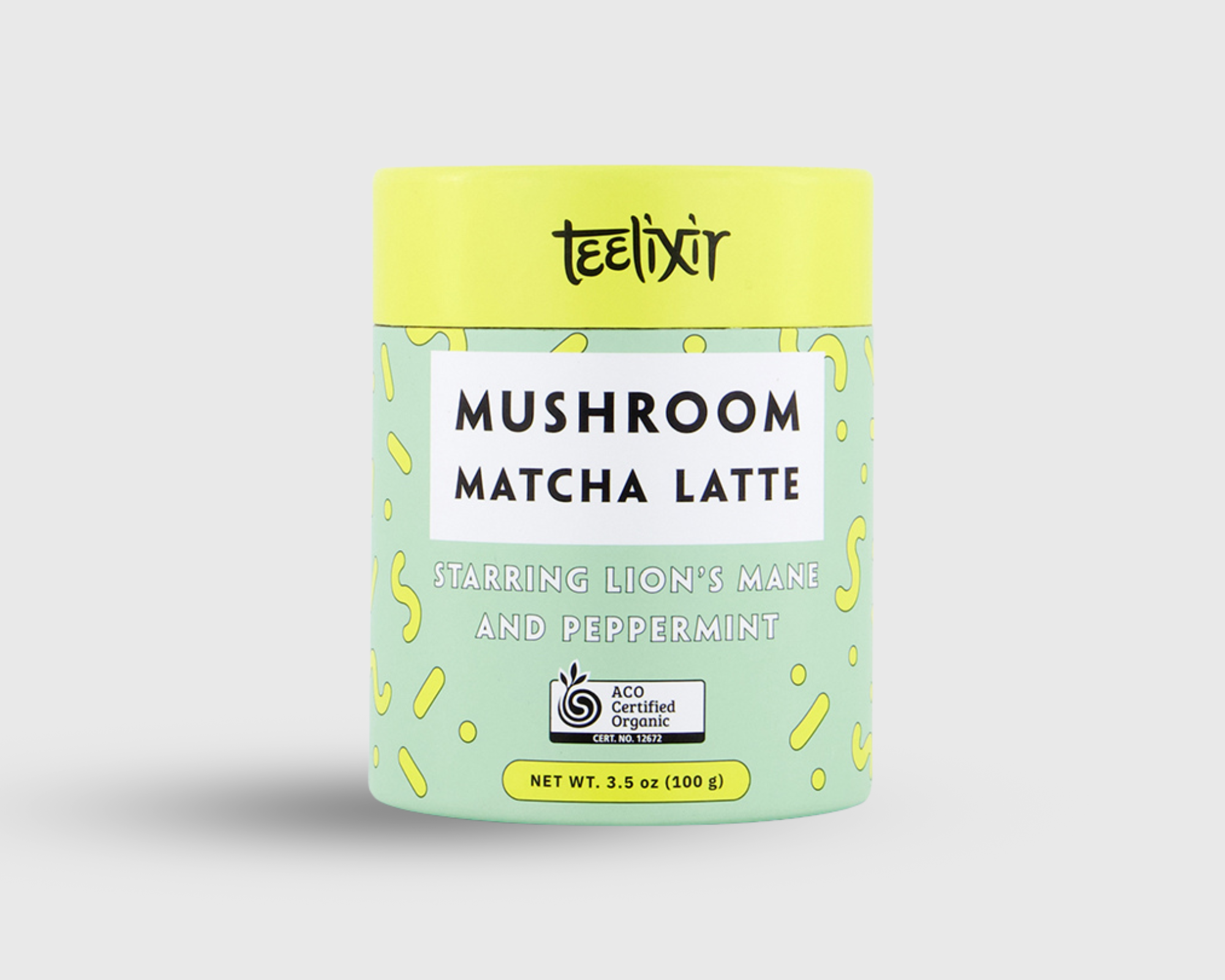 Premium Teelixir Mushroom Matcha Latte 100g organic