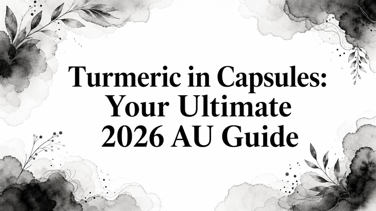 Turmeric in Capsules: Your Ultimate 2026 AU Guide