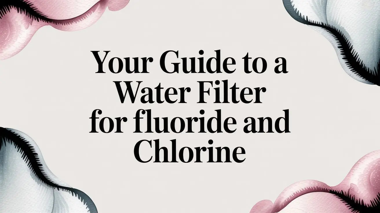 Your Guide to a Water Filter for Fluoride and Chlorine