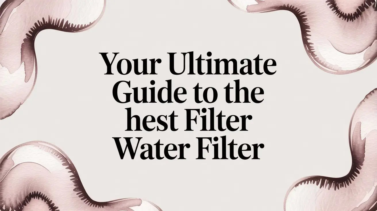 Your Ultimate Guide to the Best Filter Water Filter