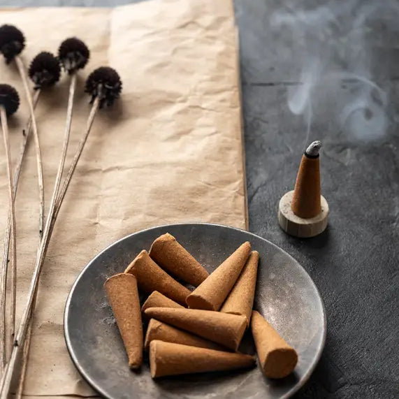 plate of incense cones