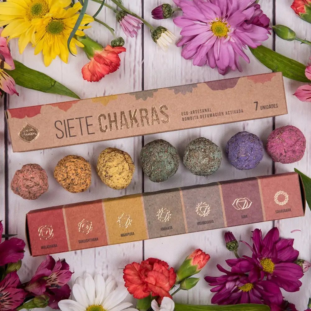 seven chakra smudge bomb box set
