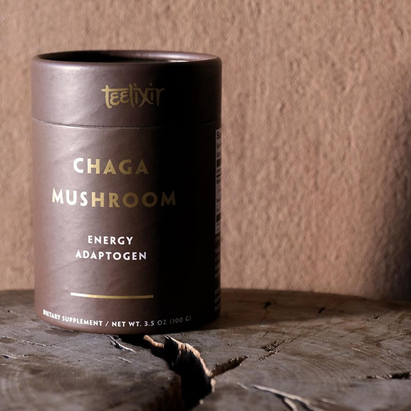 teelixir chaga mushroom powder supplement