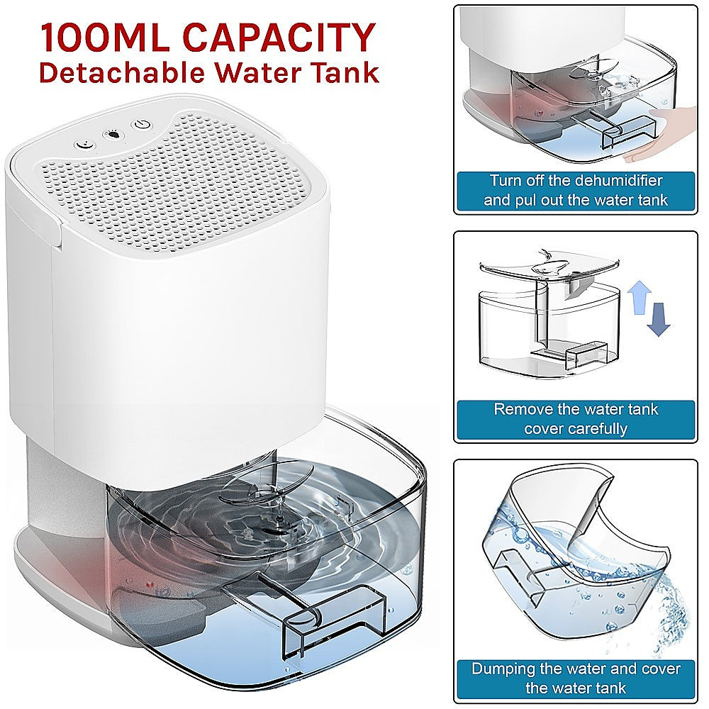 1000ML Mini Dehumidifier Portable Air Dryer Office Moisture Absorber Machine - Appliances > Aroma Diffusers &
