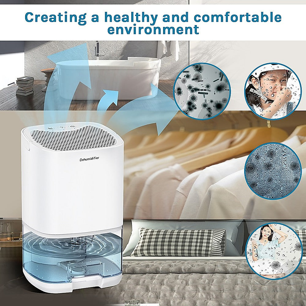 1000ML Mini Dehumidifier Portable Air Dryer Office Moisture Absorber Machine - Appliances > Aroma Diffusers &