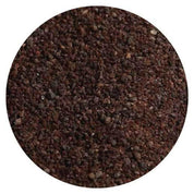 Ground coffee beans in a circular frame for 100g Fine Black Salt Himalayan product