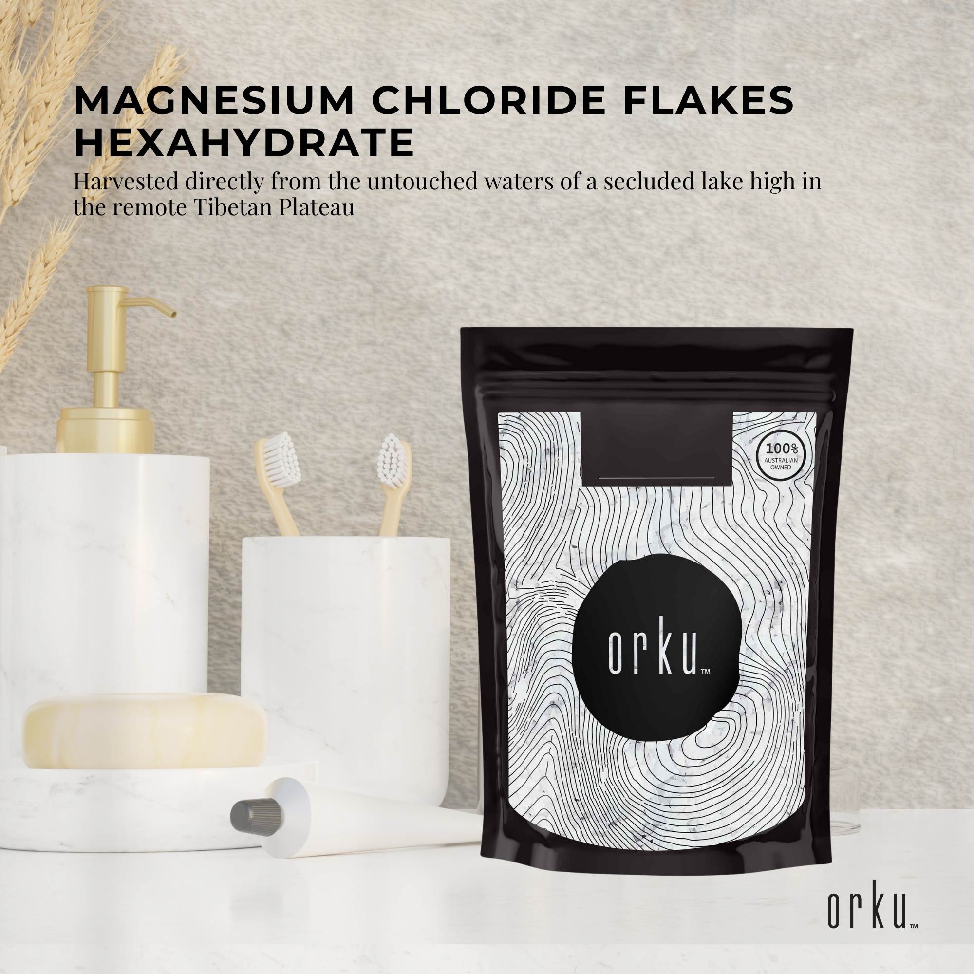 100g Magnesium Chloride Flakes Hexahydrate - Organic USP Food Grade Bath Salt - Health & Beauty > Bath & Body > Bath