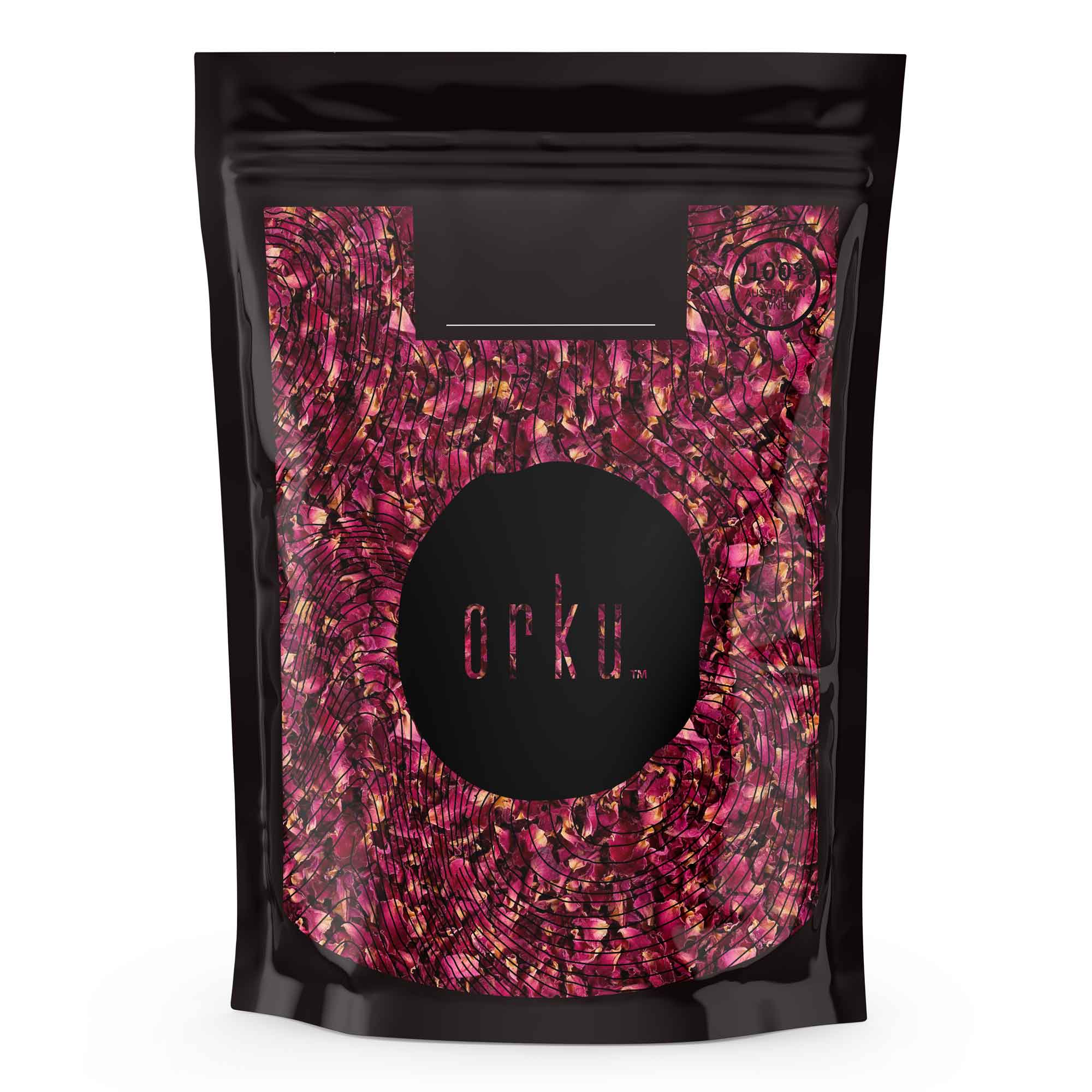 100g Organic Dried Red Rose Petals - Wedding Confetti Rosa Centifolia Flower - Food & Beverage > Pantry > Teas &