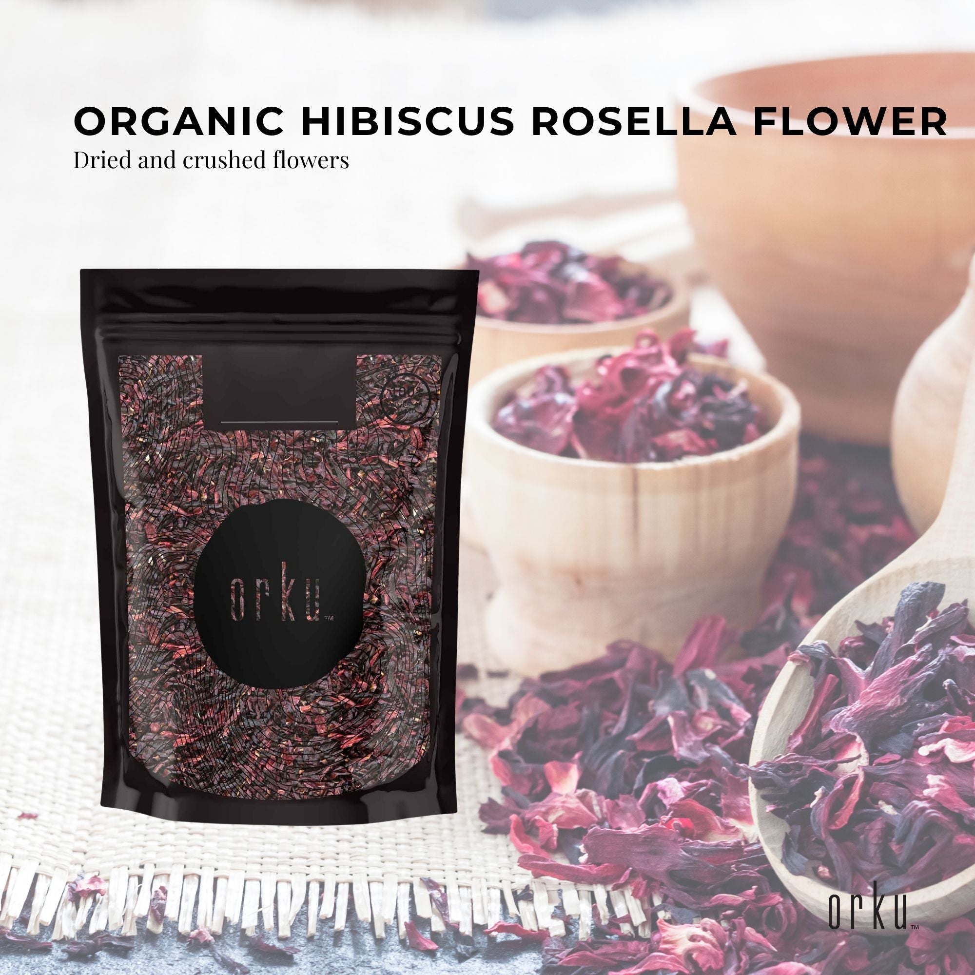 100g Organic Hibiscus Rosella Flower Crushed - Dried Herbal Tea Supplement - Electronics > Battery Chargers & Power >