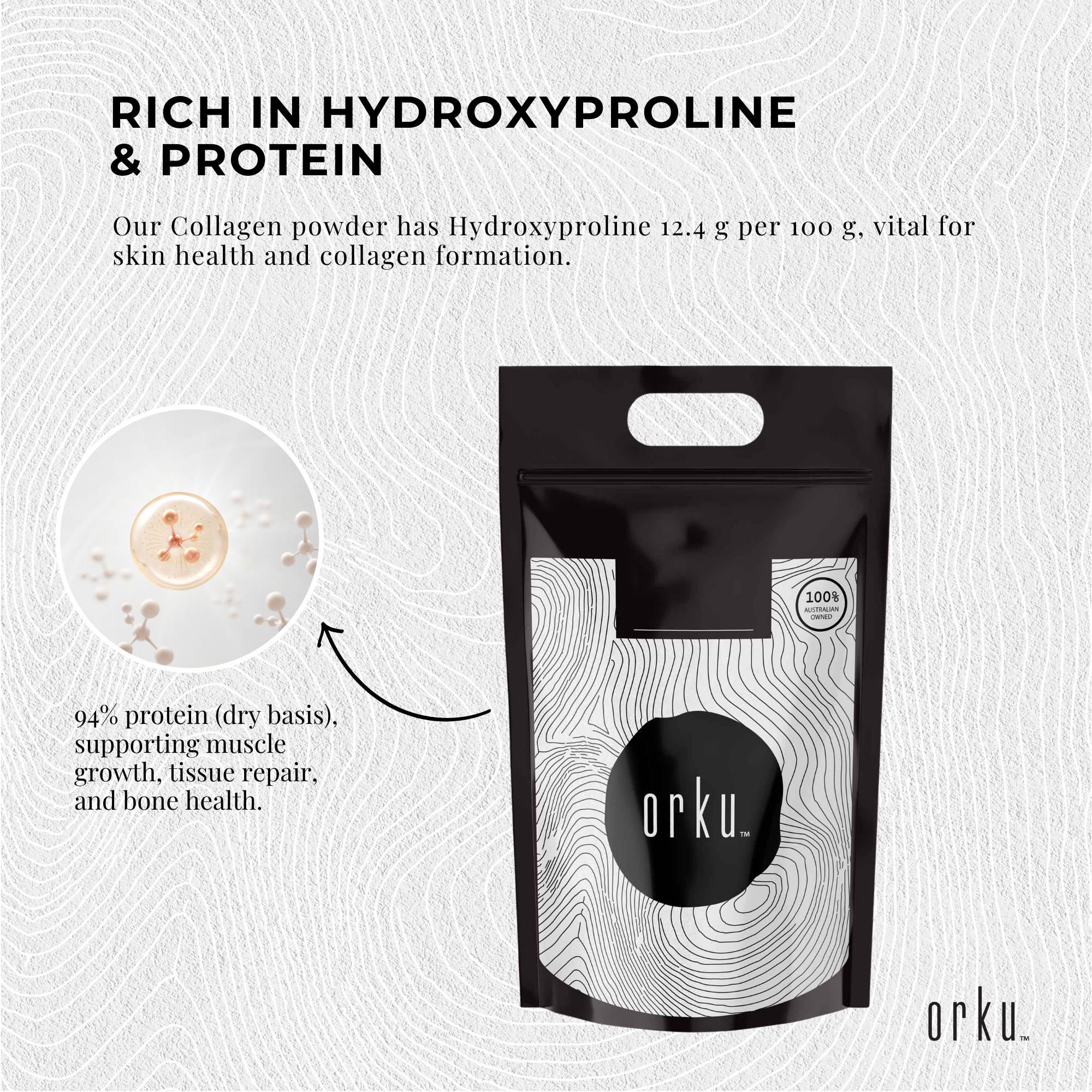 10Kg Collagen Powder - Bovine Hydrolysate Protein Peptide Supplement Unflavoured - Health & Beauty > Nutrition &