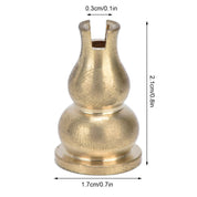 10pcs Incense Burner Gourd Shaped Brass Incense Holder for Home Office Teahouse Living Room Yoga