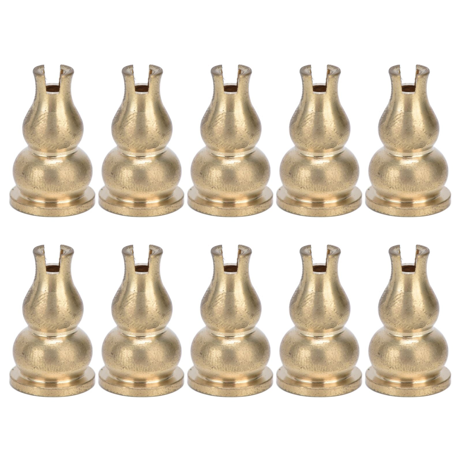 10pcs Incense Burner Gourd Shaped Brass Incense Holder for Home Office Teahouse Living Room Yoga