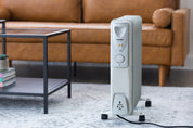 11-Fin Oil Column Heater 2400W w/ 3 Heat Settings & Wheels