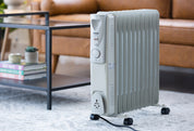 11-Fin Oil Column Heater 2400W w/ 3 Heat Settings & Wheels