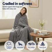 11KG Weighted Blanket Adults Kid Anti Anxiety Gravity Blankets Sherpa Fleece