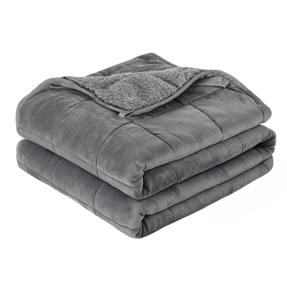 11KG Weighted Blanket Adults Kid Anti Anxiety Gravity Blankets Sherpa Fleece