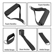11Pcs/Set Pull Rope Belt Elastic Home Gym Fitness Exercise Resistance Band - Sports & Fitness > Exercise Gym & Fitness