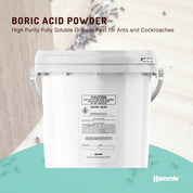 1Kg Boric Acid Powder Bucket 99.9% Pure Fully Soluble Granule Pest Ant Roaches - Pet Care > Pest Control > Household