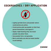 1Kg Boric Acid Powder Bucket 99.9% Pure Fully Soluble Granule Pest Ant Roaches - Pet Care > Pest Control > Household