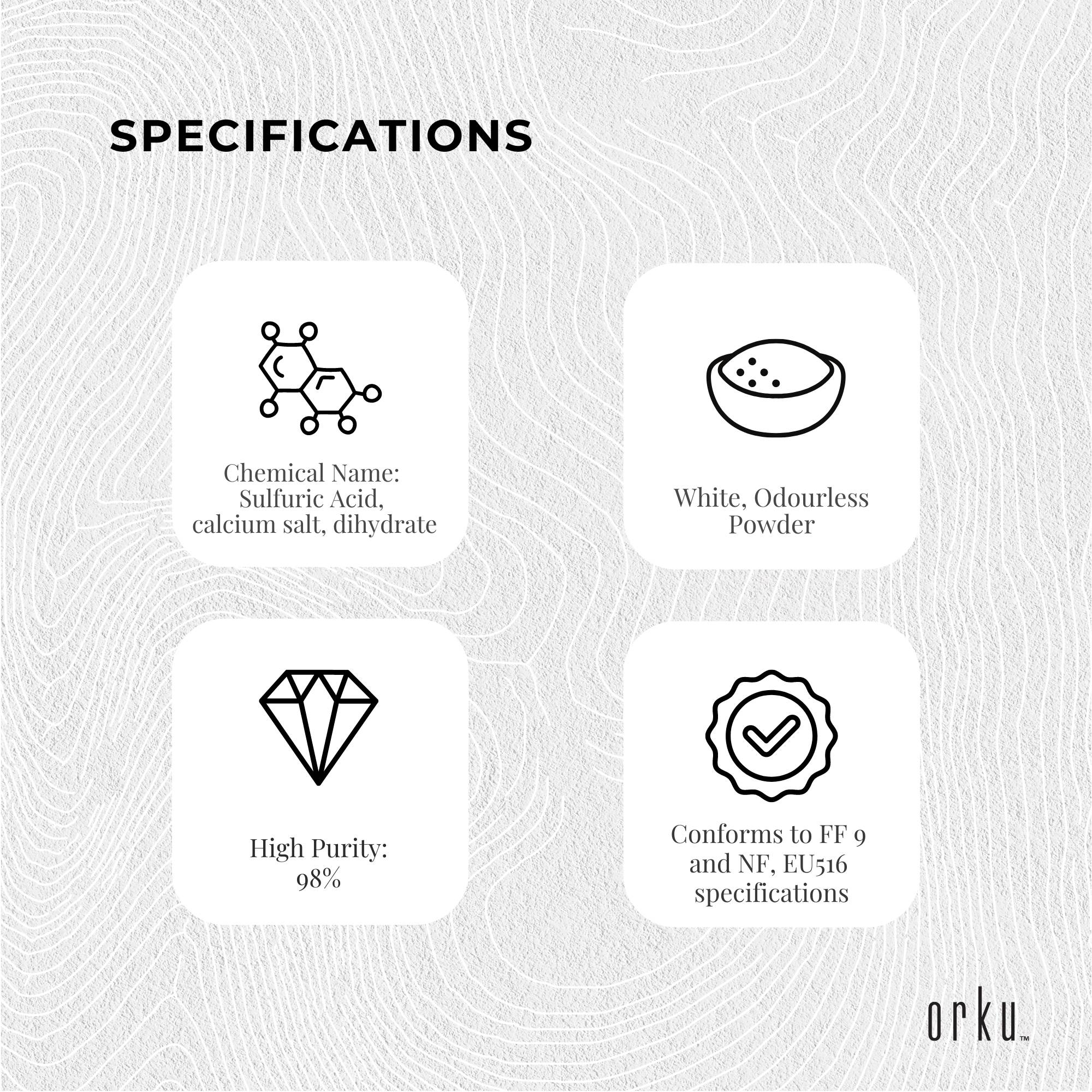 1Kg Calcium Sulphate Gypsum Powder - Food Grade Hydrous Sulfate - Commercial > Commercial Others > Distilling & Brewing