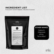 1Kg Calcium Sulphate Gypsum Powder - Food Grade Hydrous Sulfate - Commercial > Commercial Others > Distilling & Brewing