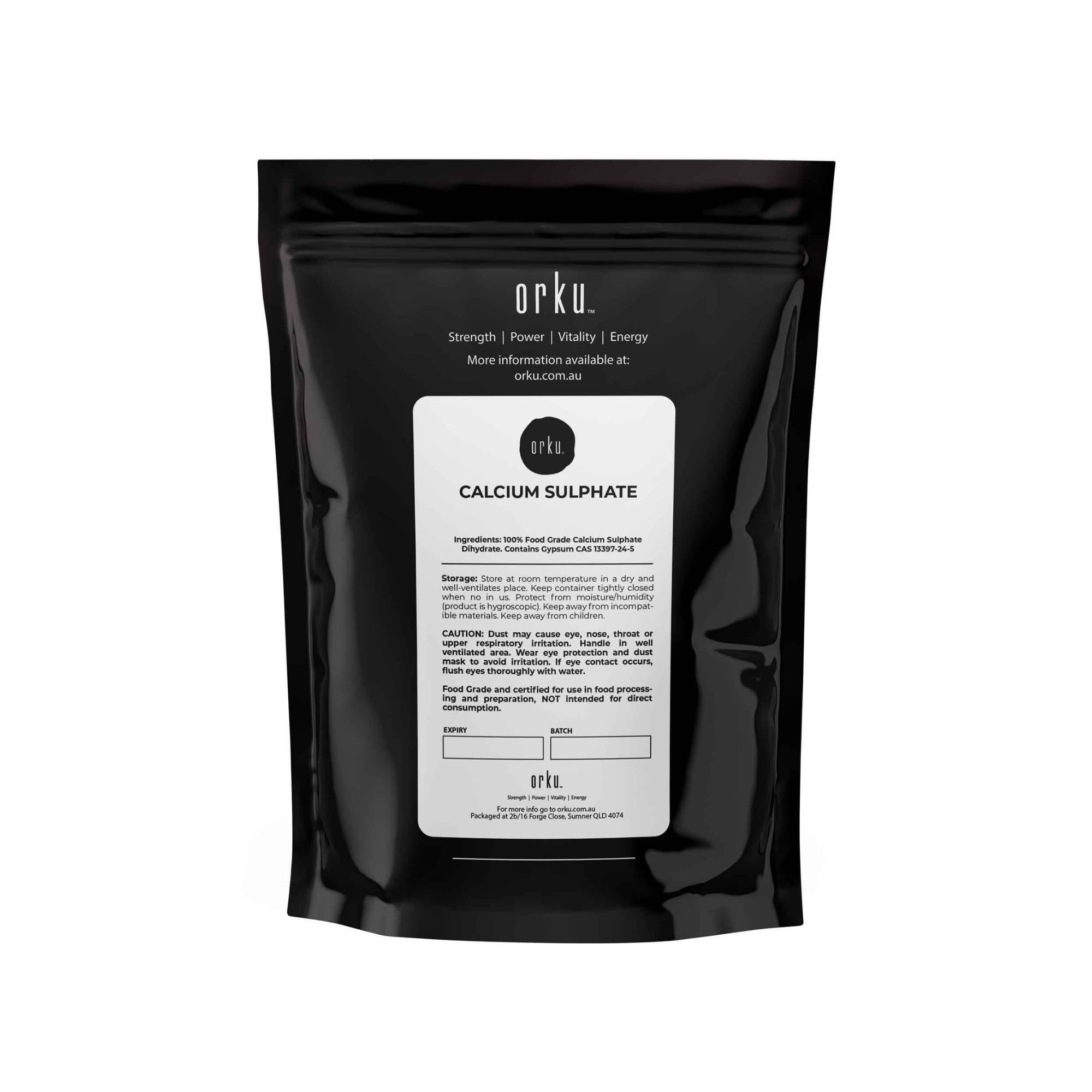 1Kg Calcium Sulphate Gypsum Powder - Food Grade Hydrous Sulfate - Commercial > Commercial Others > Distilling & Brewing