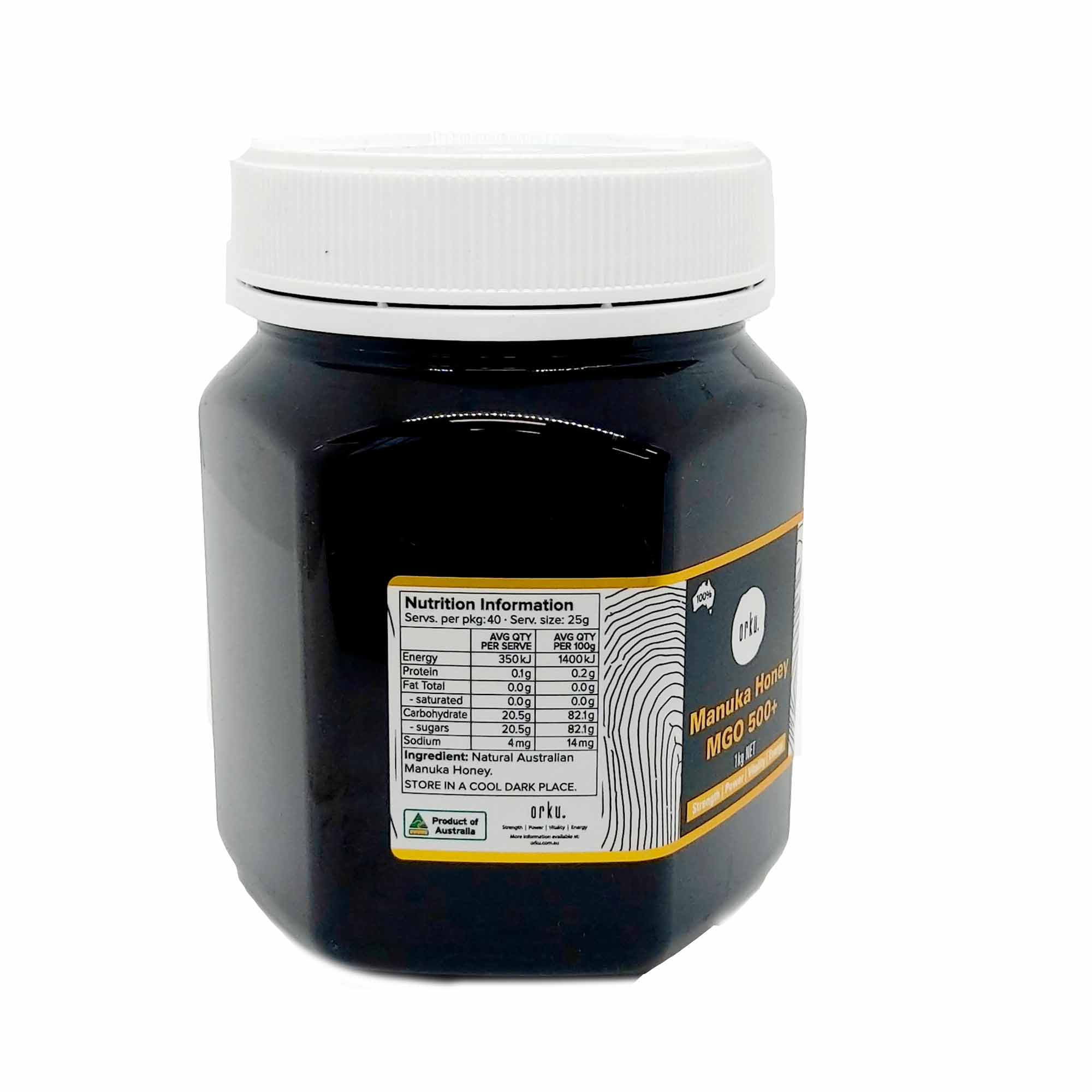 1Kg MGO 500+ Australian Manuka Honey - 100% Raw Natural Pure Jelly Bush - Food & Beverage > Pantry > Condiments & Sauces