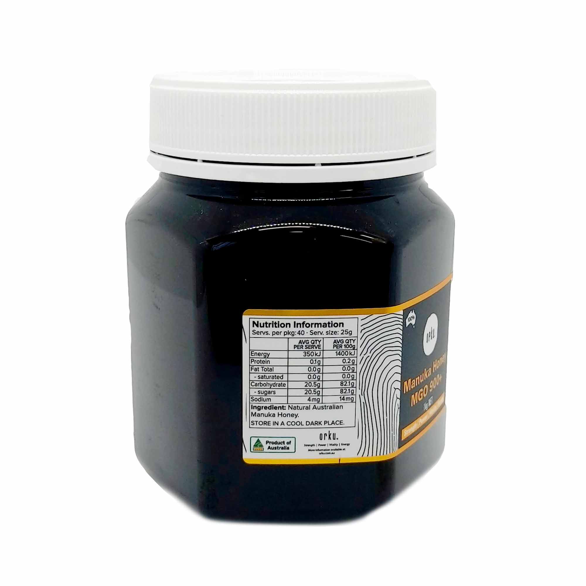 1Kg MGO 900+ Australian Manuka Honey - 100% Raw Natural Pure Jelly Bush - Food & Beverage > Pantry > Condiments & Sauces