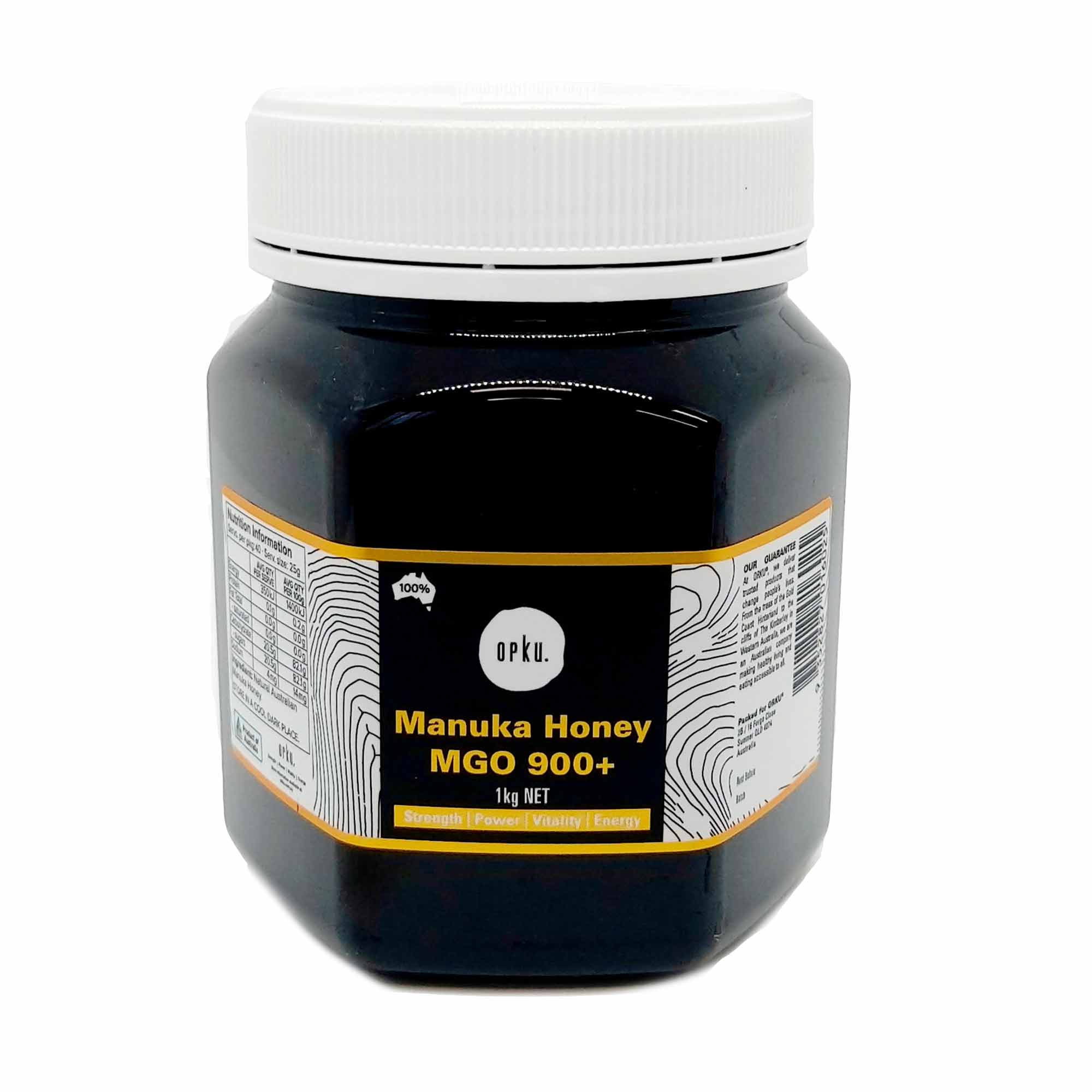 1Kg MGO 900+ Australian Manuka Honey - 100% Raw Natural Pure Jelly Bush - Food & Beverage > Pantry > Condiments & Sauces