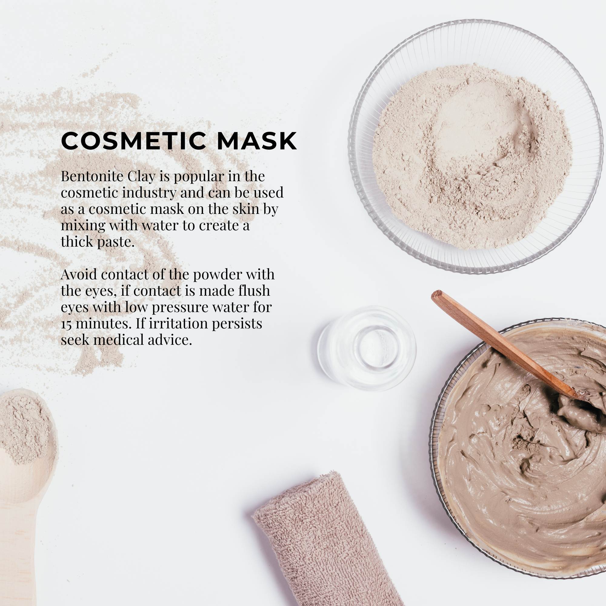 1Kg Organic Sodium Bentonite Clay Powder - Cosmetic Montmorillonite - Commercial > Commercial Others > Retail