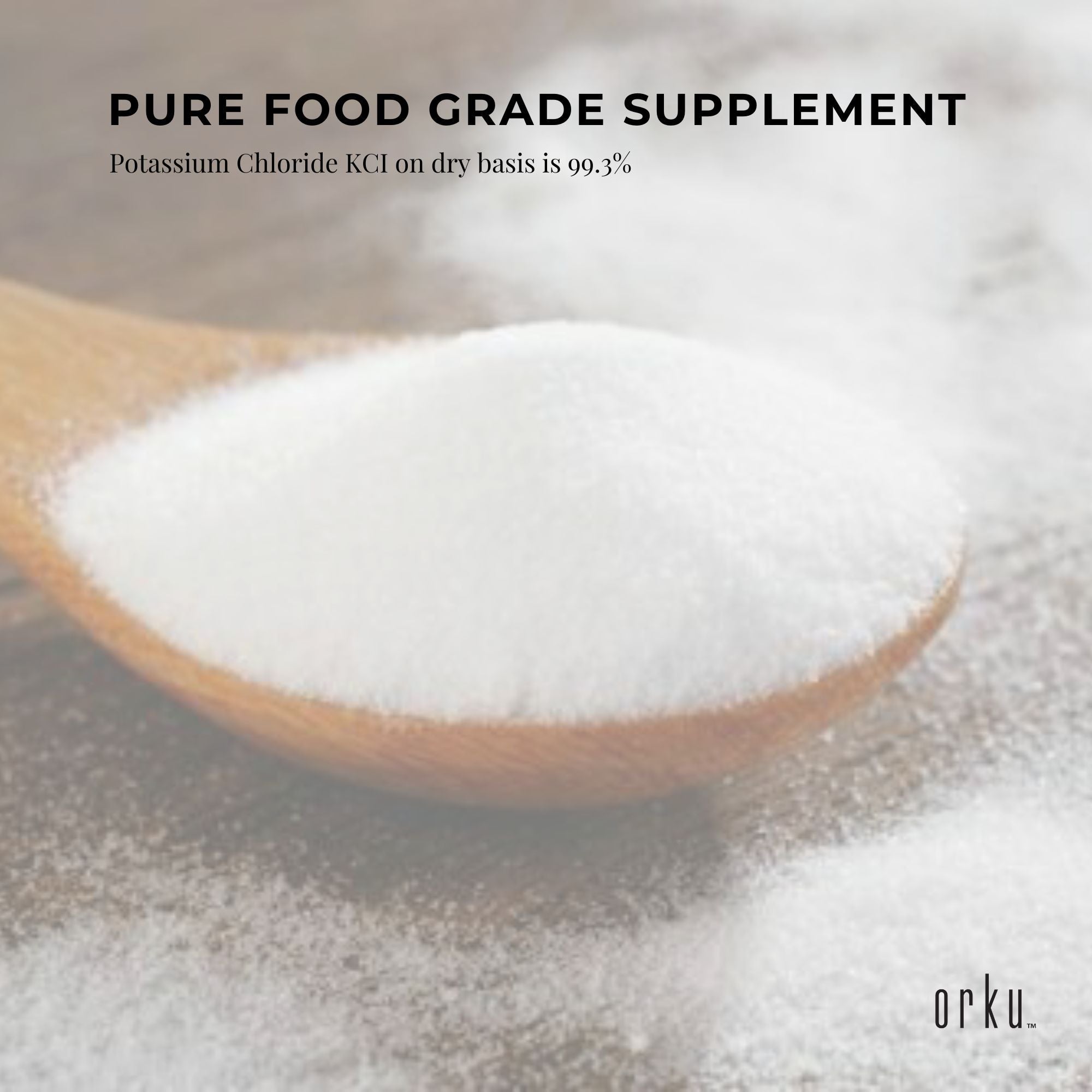 1Kg Potassium Chloride Powder - Pure E508 Food Grade Salt Substitute Replacer - Health & Beauty > Nutrition &