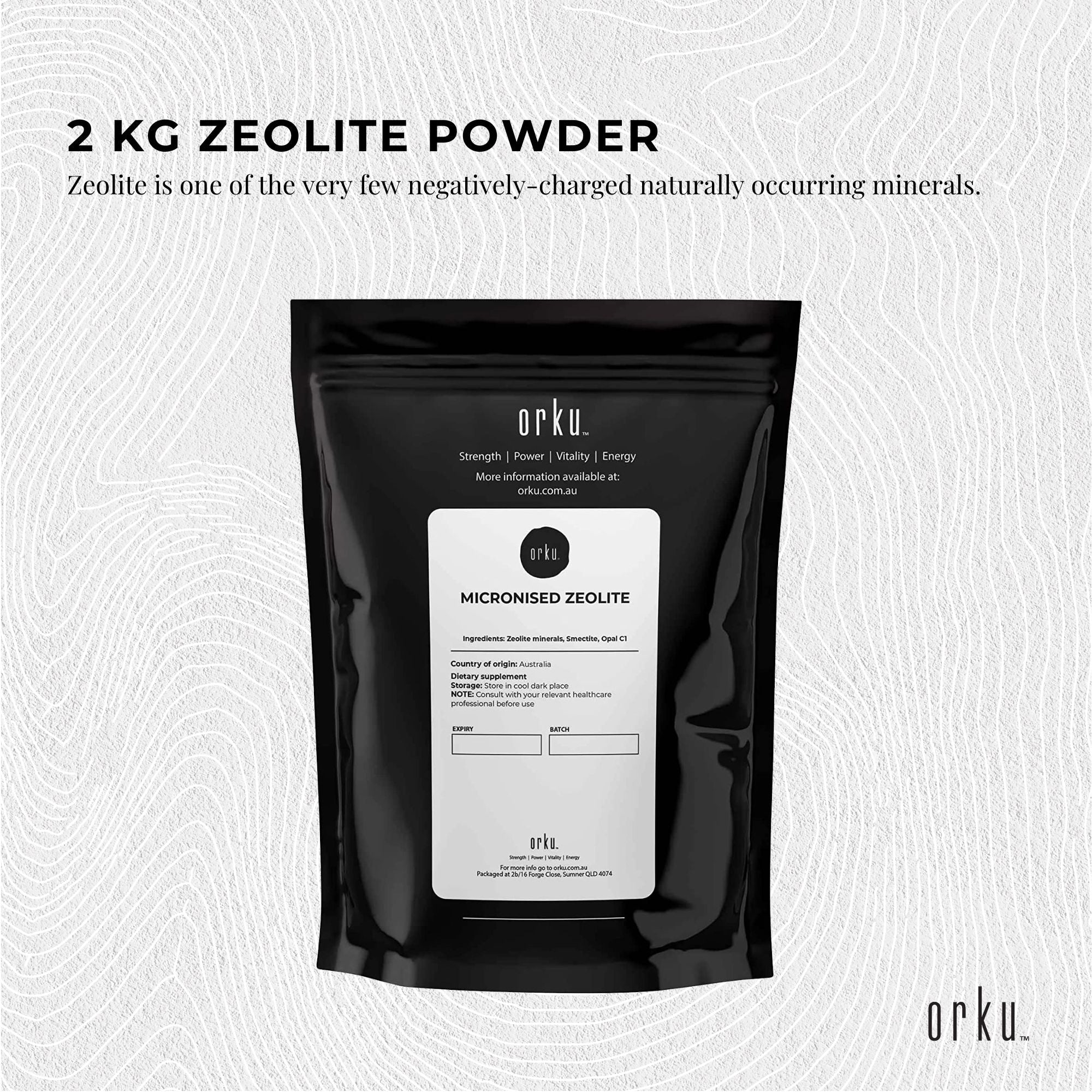 1Kg Pure Micronised Zeolite Powder Mineral - Micronized Volcamin Clinoptilolite - Health & Beauty > Nutrition &